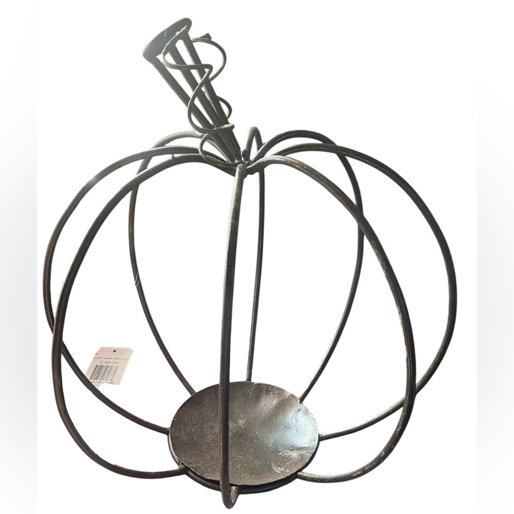Pumpkin metal candle holder autumn Decor Thanksgiving Fall Halloween